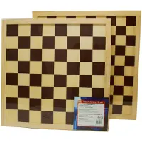 HOT Games HOT-Games Schaak-dambord - Dubbelzijdig 40 cm - Bruin