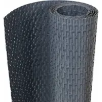 vidaXL Balkonscherm 300x80 cm poly rattan antracietkleurig