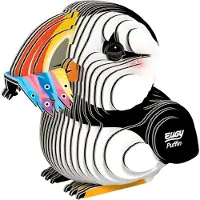 Eugy 3D Puzzel - Papegaaiduiker - Vogels - Duurzaam - Verzamel Ze Allemaal - 6 Jaar