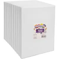 Colorations Canvas Speelgoedset, 24 x 30 cm, 10 stuks, wit
