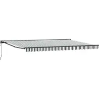 vidaXL Zonnescherm Frame Antraciet en Wit 500 × 300 cm