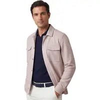 Gentiluomo beige overshirt gemeleerd normale fit