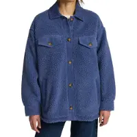 Billabong - Women's Coastal Waves - Fleecevest S, blauw