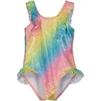 Blue Seven Badpak azuur / geel / lichtgroen / rosa