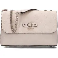 GUESS Dames Schoudertassen Dita Dome Satchel - Ecru - Maat ONESIZE