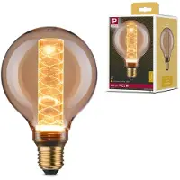 Paulmann Ledfilamentlamp Globe Inner Glow 1 - Amber - D9,5cm - Warm Wit - E27 - 4w