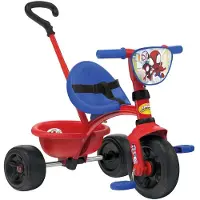 Smoby - Be Fun Tricycle - Spidey - Adjustable from 15 months to 3 years - Parental handlebar adjustable to 3 positions - Safety belt