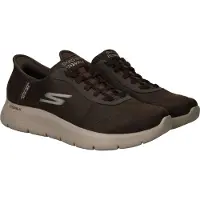SKECHERS Sneakers laag 'Slip-Ins: Go Walk Flex' cognac