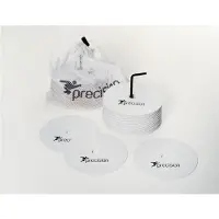 Precision Round Rubber Marker Discs 20 Units 20 Units Wit 15 cm