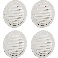 vidaXL Luchtventilatieroosters 4 pcs Zilver 100 mm Roestvrij staal