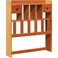 vidaXL Hoofdbord met opbergruimte 75 cm massief grenenhout wasbruin