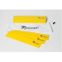 Precision Rectangular Rubber Training Cones 15 Units Geel 34 x 7 cm
