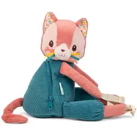 Lilliputiens Jeanne The Cat Soft Backpack Blauw Kinderen