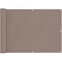 vidaXL Balkonscherm 75 x 200 cm PU gecoate oxford alu