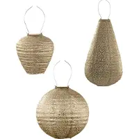 Lumiz Solar Tuinverlichting - Zonne energie - Buitenlampjes - Zonneenergie - Buitenverlichting - Buitenlamp - Decoratie - Golden Set - 3 stuks