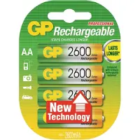 GP 2600 ReCyko oplaadbare AA / HR06 Ni-Mh batterij (4 stuks)