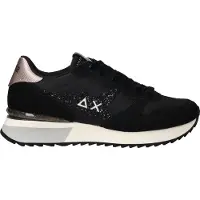 Sun68 Stargirl Glitter Logo Sneakers Zwart | Maat: 41