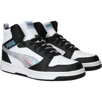 Puma Sneakers 'Rebound V6 Mid Space Belle' zwart / zilver / wit