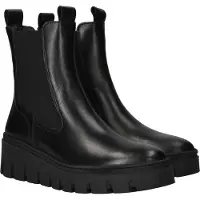Tamaris Boots 'Enkellaarsjes Plat' zwart