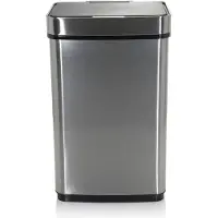 Hjh OFFICE CLEAN IV 60L - Prullenbak zilver