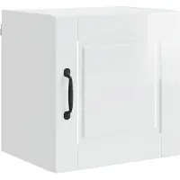 vidaXL Wandkast PORTO, hoogglanz wit, 40 x 31 x 40 cm, houtvezel