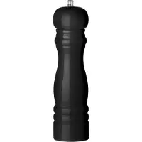 Cookinglife Pepermolen Rocca Zwart Glanzend - RVS Molen - 21.5 cm