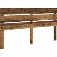 vidaXL Hoofdbord Oudhout Bewerkt hout