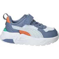 Puma Trinity 2 LT sneakers wit/grijsblauw Jongens/Meisjes Mesh Meerkleurig - maat 23