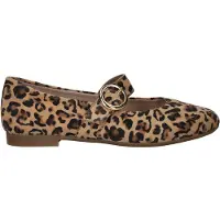 Remonte Ballerina met riempjes donkerbeige / zwart