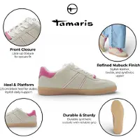 Tamaris Sneakers laag mintgroen / pink