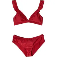 Shiwi triangel bikini Bella donkerrood Meisjes Polyamide - maat 110/116