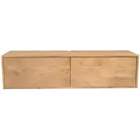 Starfurn Zwevend Tv-meubel Vision Naturel Mangohout 120cm