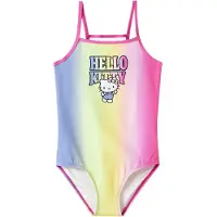 Name it Badpak blauw / geel / pink