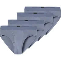 Schiesser Slip ' Rib Essentials ' blauw / grijs