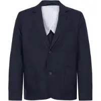 Casual Friday Business-colbert ' CFTorup Linen ' blauw / navy