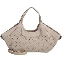 Fredsbruder Leren handtas schoudertas Hey Lovely Collection Small Shopper Creamy Cream crème