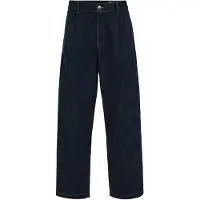 Blue Ridge - Heren barrel fit jeans met dubbele bandplooi - Loose fit - Donkerblauw - Katoen - Maat: 34/32