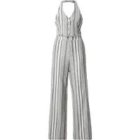About You Jumpsuit 'Tia' lichtgrijs / donkergrijs / wit