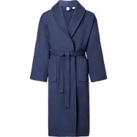 Ladeheid Heren Badjas met Capuchon - 100% Katoen - Wafel piqué - Wasmachine bestendig - Badstof – Donkerblauw – S - LA-LA40-226-DG