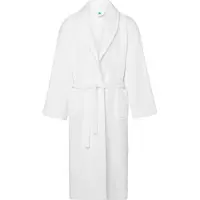Ladeheid Heren Badjas met Capuchon - 100% Katoen - Wafel piqué - Wasmachine bestendig - Badstof – Wit – S - LA-LA40-226-DG