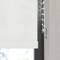 Dutchblinds Rolgordijn - verduisterend - Wit - 130x275cm - Raamdecoratie op maat