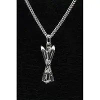 MOOYE ® - Collectie Zilveren Skies ketting hanger - met stokken