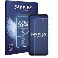 Savvies - Screenprotector voor Oukitel WP60 - Folie Beschermfolie transparant 18 Stuks