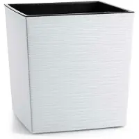 HowHomely Flore Riflo - Bloempot - Wit - Mat - H30x30 cm