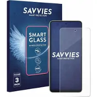 Savvies 3 Stuks Screenprotector - geschikt voor Oppo A5 Energy - beschermfolie glas transparant