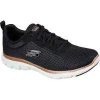 SKECHERS Slip-on 'Flex Appeal 4.0 Brilliant View' zwart gemêleerd