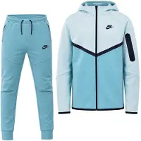 Nike Tech Fleece Sportswear Trainingspak Kids Lichtblauw Blauw Zwart
