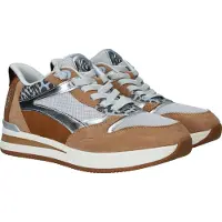 Tamaris Sneakers laag 'Veterschoenen Laag' cognac
