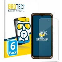 BROTECT Screenprotector 6 Stuks voor Ulefone RugKing 3 Pro Beschermglas transparant