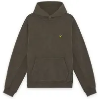 Lyle & Scott Sweatshirt 'Heavy Laundered' geel / donkergroen / zwart